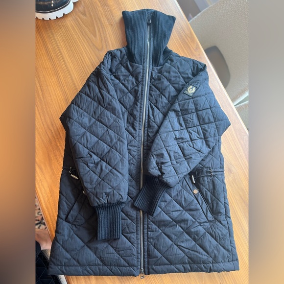 NWT Belstaff Boardwalk Winter Turtleneck Quilted Coat Size 40 | US 6 - Picture 6 of 14